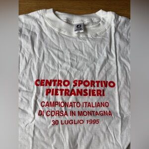 1995 Italian mountain running championship tee shirt mens XXL